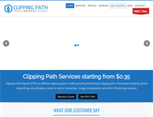 Tablet Screenshot of clippingpathexperts.com